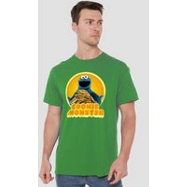 Sesame Street Cookie Iron On T Shirt, Kelly Green - XXXL