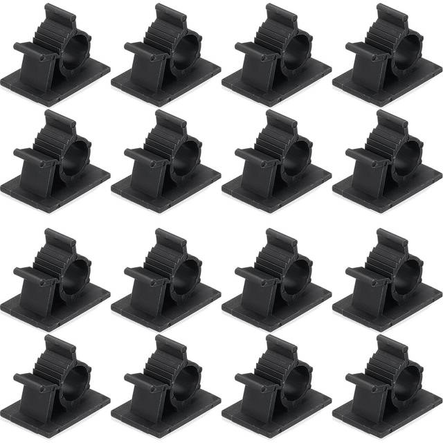 30pcs adhesive cable management clip pe cord clamps 8-10mm adjustable