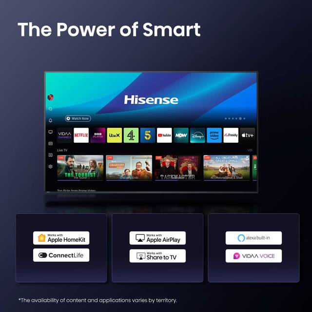 Hisense 55A6QTUK 55in 4K UHD HDR LED TV