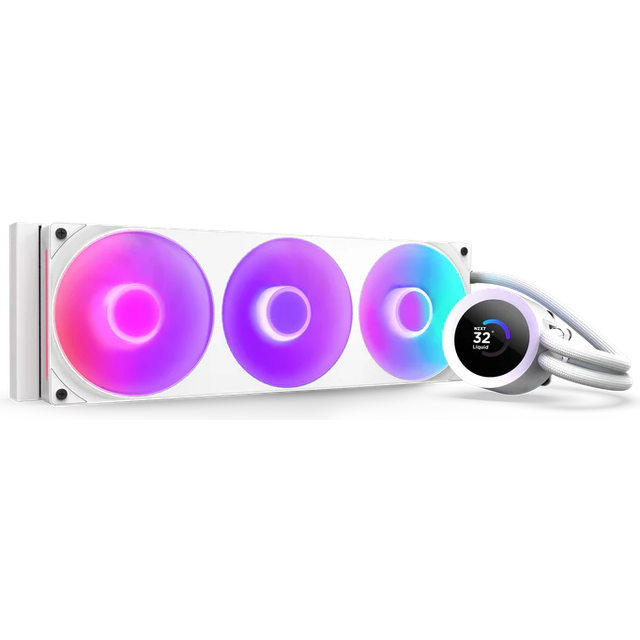 NZXT Kraken Plus 360 RGB AiO-kylare (vit)
