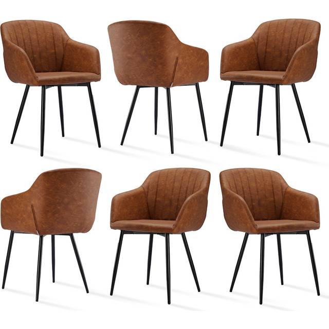 Corrigan Studio 48.5cm H Upholstered Dining Chair With Arm Brown 82cm H X 57cm W X 57.5cm D