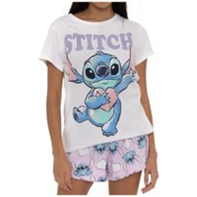 Disney lilo & stitch pyjamas adults womens m l xl xxl pjs set short sleeve