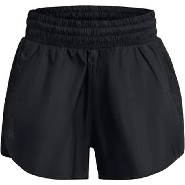 (12 UK, Black) Under Armour Womens/Ladies Crinkle Woven Shorts