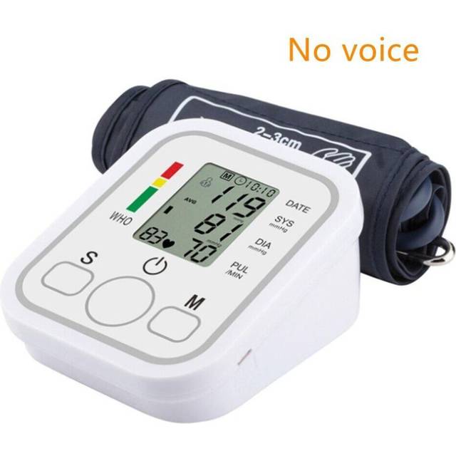 Digital Wrist Blood Pressure Monitor Usb Rechargeable Voice Heart Rate Bp Cuff Portable  Lcd Automatic Pulse Gauge Meter