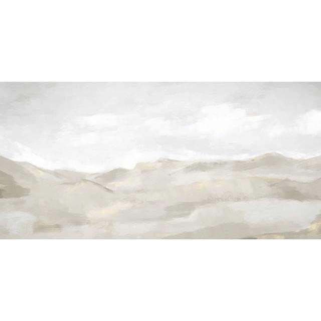 Neutral Abstract - Painting Print - Black Floater Framed (81cm H x 122cm W)