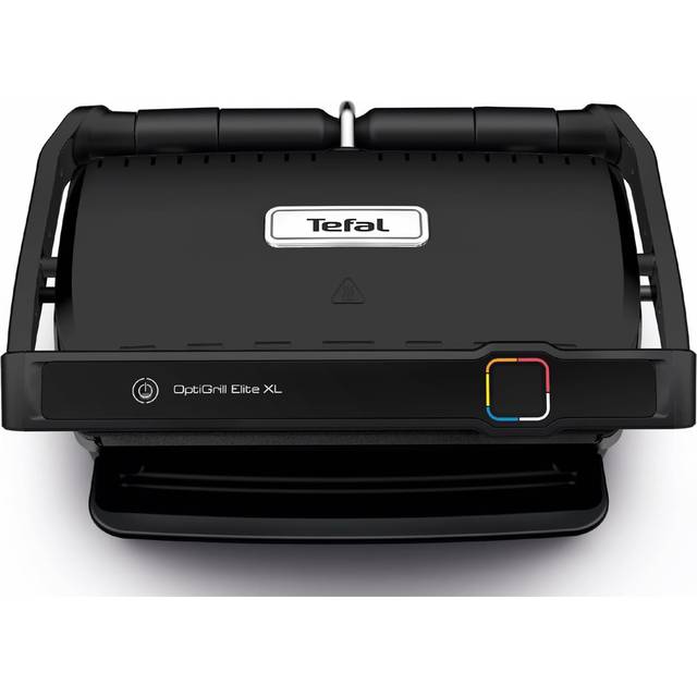 Tefal OptiGrill Elite XL kontaktgrill GC760812 16 program, digital display med koknivåindikator, avtagbara XL-plattor, elektrisk grill, svart