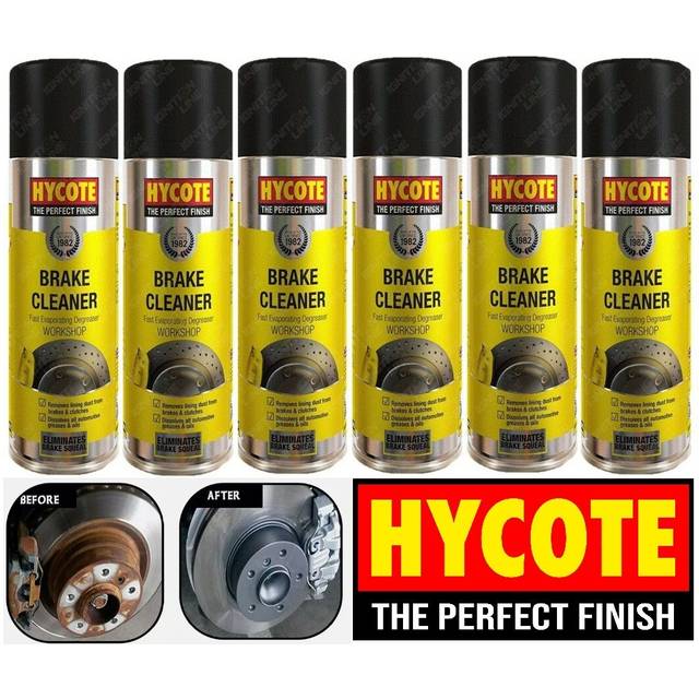 6 x 600ml brake disc clutch parts cleaner degreaser remover spray