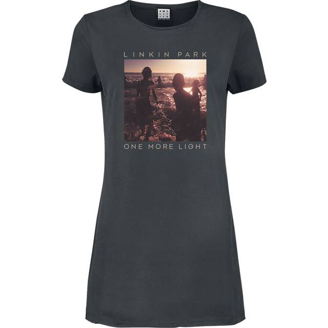 (XXL, Charcoal) Amplified Womens/Ladies One More Light Linkin Park T-Shirt Dress