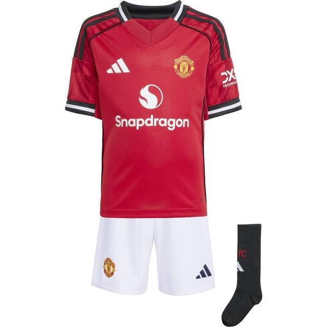 Adidas Manchester United Home Mini Kit 2025/2026 Size: 18-24 months, Colour: Red