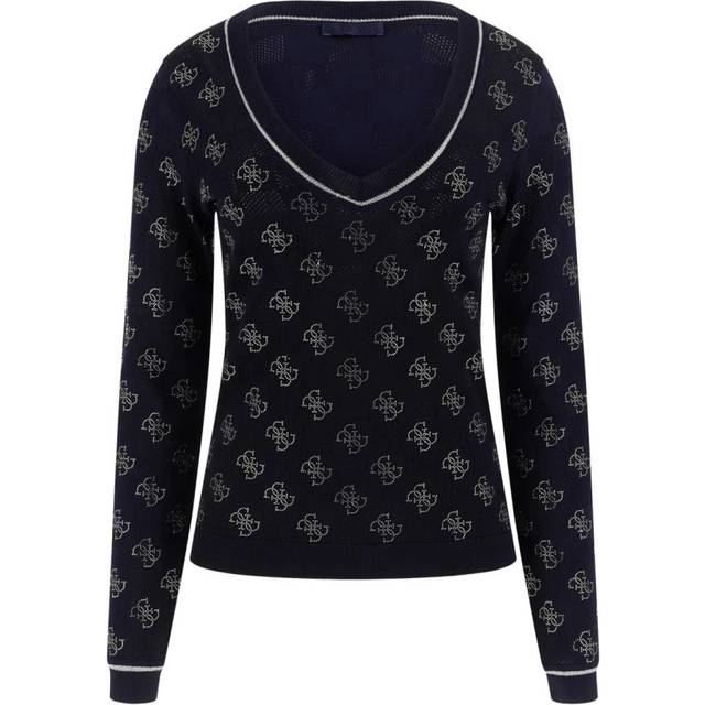 Pull à strass - Bleu - XXL
