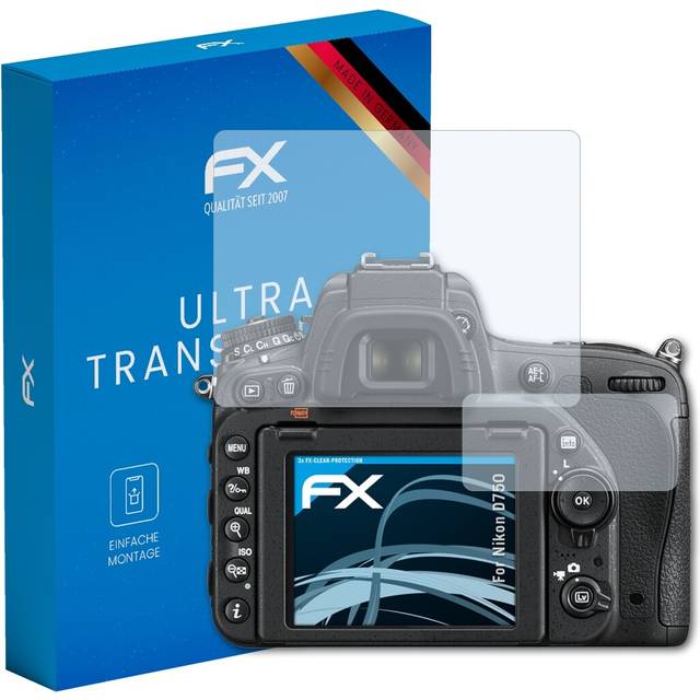 Atfolix 3x screen protection film for nikon d750 screen protector clear