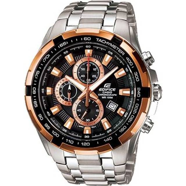 CASIO EDIFICE Quartz Waterproof Mens BlackGold Analog EF-539D-1A5 - Blackgold - Free