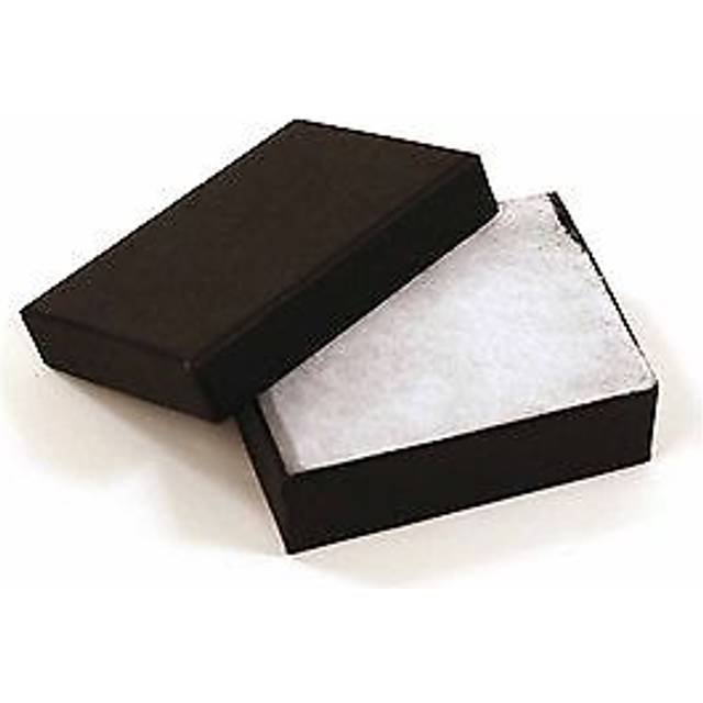 Pack of 4 small black card jewellery presentation gift boxes (no3) earring charm