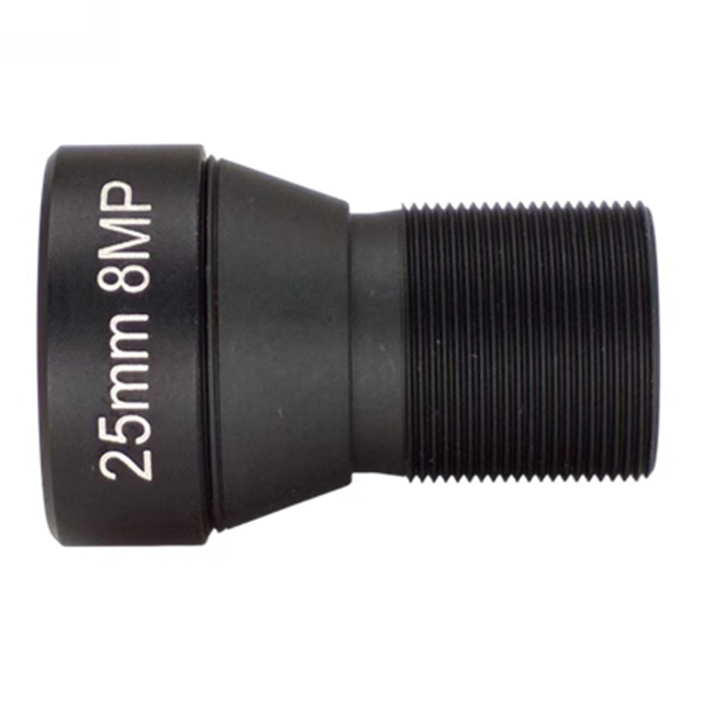 HD 4K 8MP CCTV Lens 25MM M12 Mount Low Distortion Aperture F1.6 Format 1/1.8inch Lens Only for Action Camera