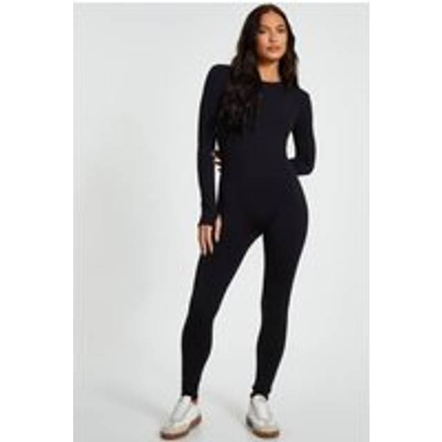 Black Long Sleeve Unitard - M