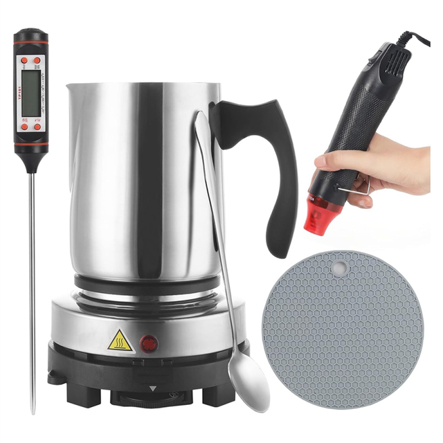 Candle Making Kit, for Beginners,900Ml Pouring Pot Pitcher, EU Plug