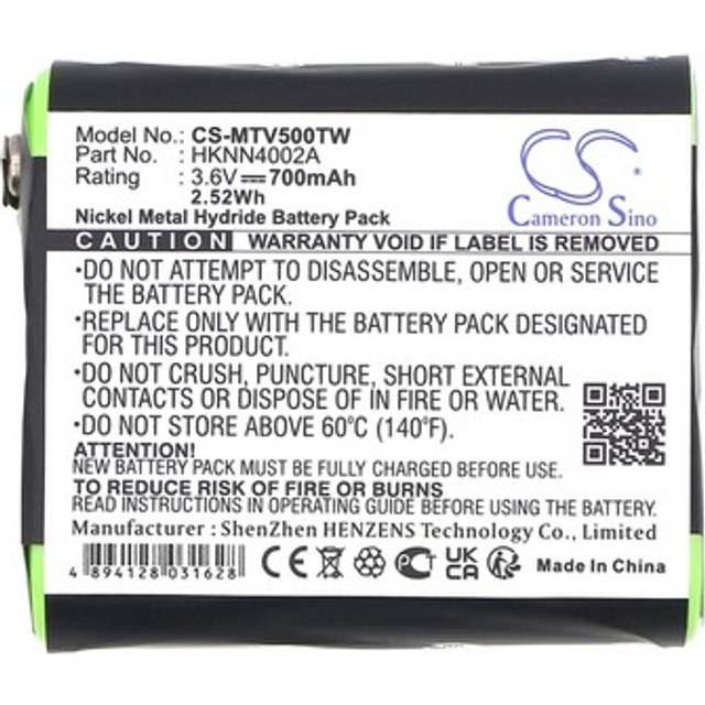 Replacement battery for ce rohs motorola talkabout t5512 700 mah 3.6_volts