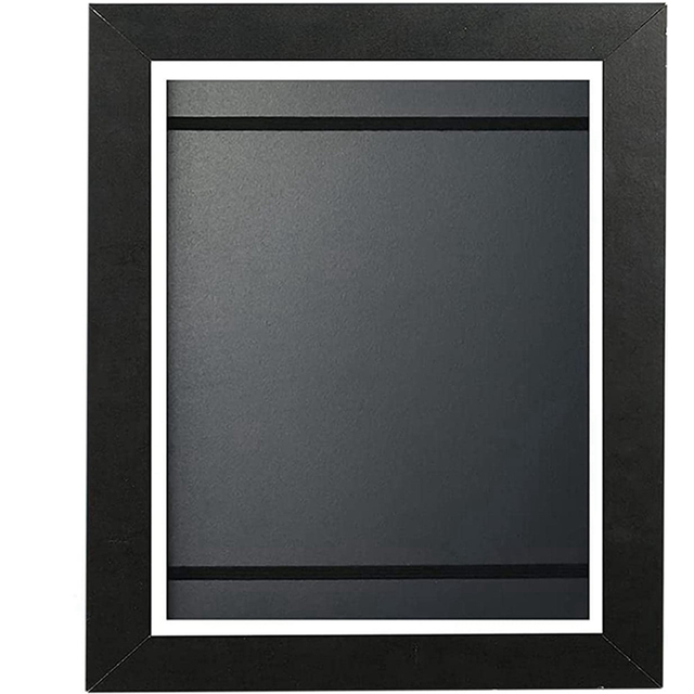 Kids Art Frames Front Opening Artwork Display Storage (Black)