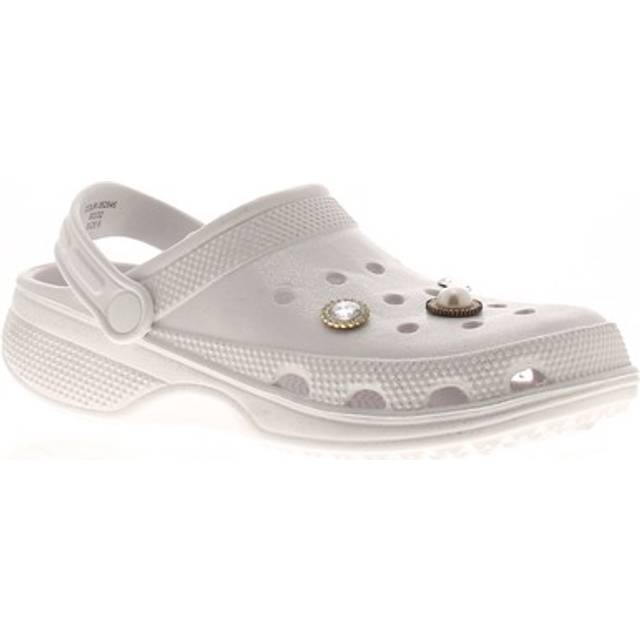 (White, 1 (Adults')) Miss Riot Charm Girls' Sandals & Sliders UK Size
