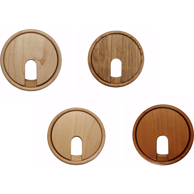 Cable grommet desk cable pass-through round cable socket wood office table
