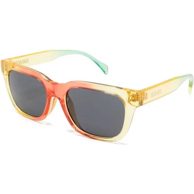 Versace Kid VK4006U  553087 Sunglasses Injected Yellow Grey Squared Normal