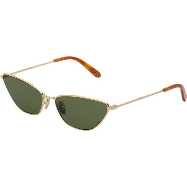 Retrosuperfuture Unisex JGV Spillo Light havana Sunglasses Metal Gold Green Cat Eye Normal