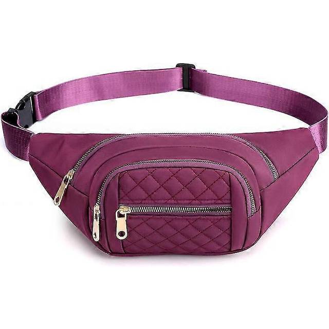 (As show, One size) Women&#39;s Fanny Pack Oxford Cloth Waterproof Belt Bag Designer Oblique Chest Bag Women&#39;s Fashion Fanny Pack Banana Hip Purse