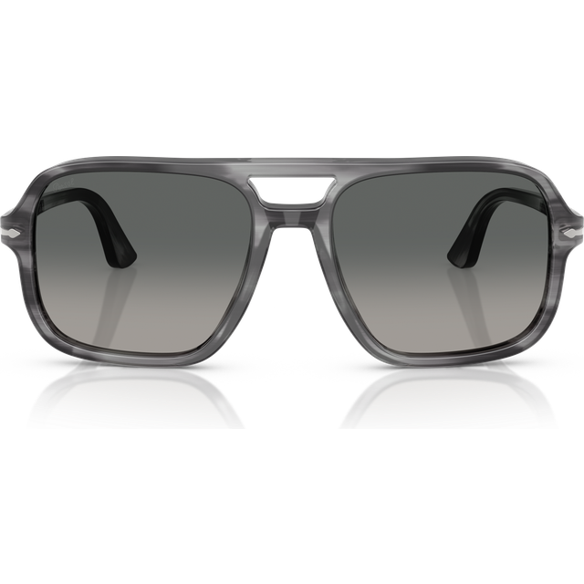 Persol Man PO3328S 119271 Solglasögon Acetat Grå Grå Pilot Normal Skuggad