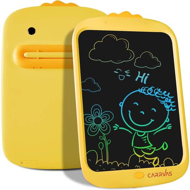 Yellow 10" inch tablet children's duck writing board lcd drawing painting kids