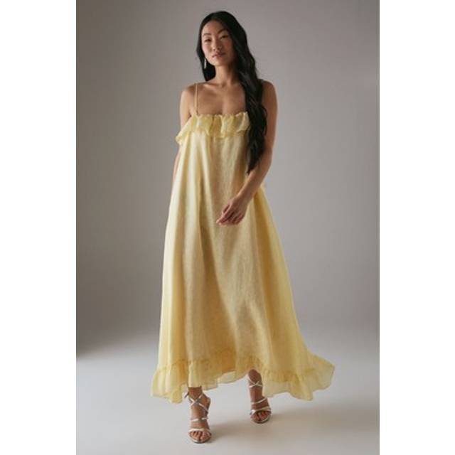 Warehouse Yellow Dress Womens Occasion Dresses