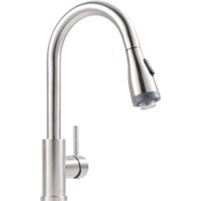 304 Stainless Steel Kitchen Taps with LED Light - Silver - One Size