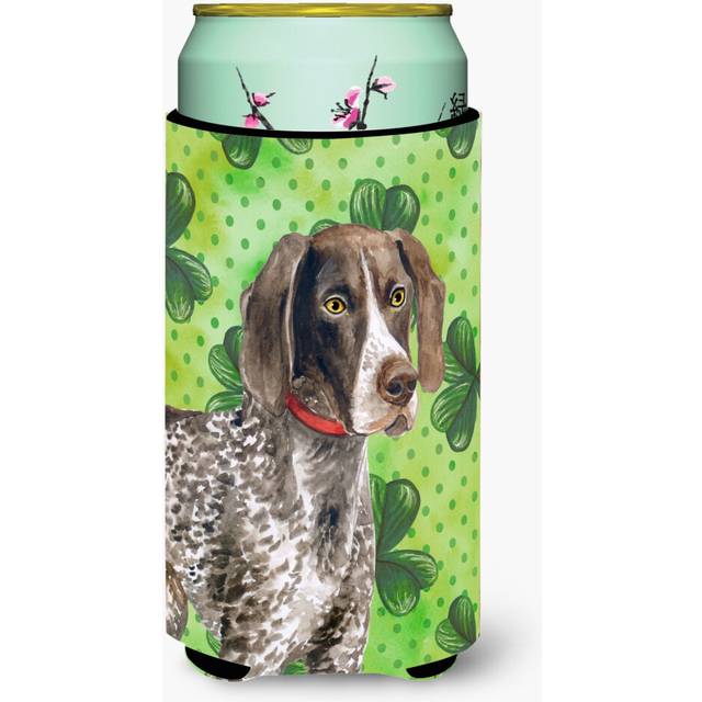 Caroline's Treasures German Shorthaired Pointer St Patrick's Decorative Can Hugger  Tall Boy  Multicolor