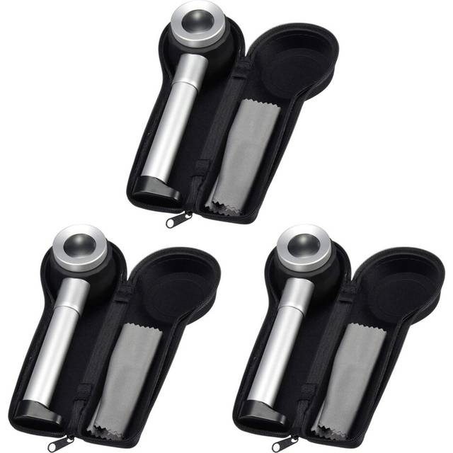 3pcs Handheld 45X Folding Linen Tester Metal Magnifiers Cloth Thread Counter Magnifier Magnifying Glass