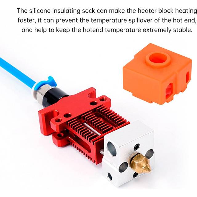 CR-6 SE Hotend Kit All Metal Design Compatible with Creality CR6 SE/ Ender-3 Series 3D Printers red