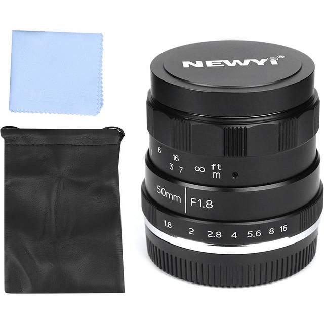 NEWYI 50mm F1.8 E Mount Large Aperture Portrait Manual Lens for Sony A9 A7 Series A6600