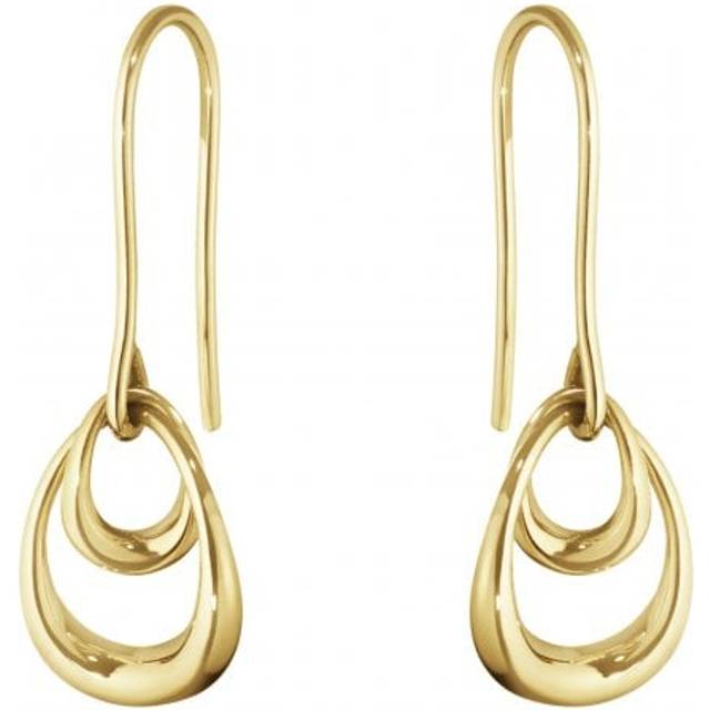 Georg Jensen Offspring 18ct Yellow Gold Hook Earrings