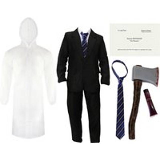 Patrick Bateman Raincoat Fancy Dress Costume - Black - Large