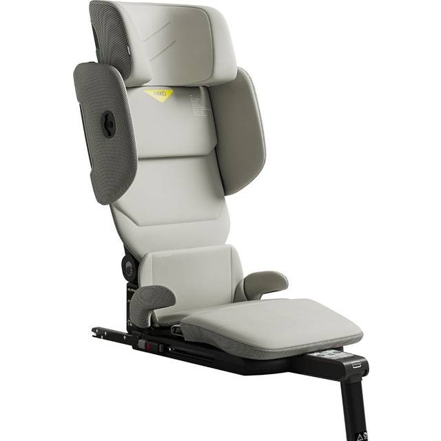 AXKID Up High Back Booster Car Seat - Beachgrass Beige