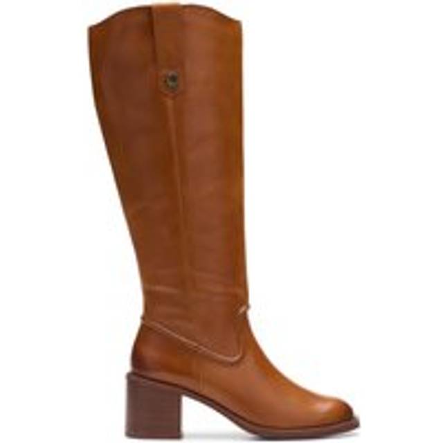 Chamberly Up Mid Tan Leather Knee High Boots - Brown - 6-Standard Fit