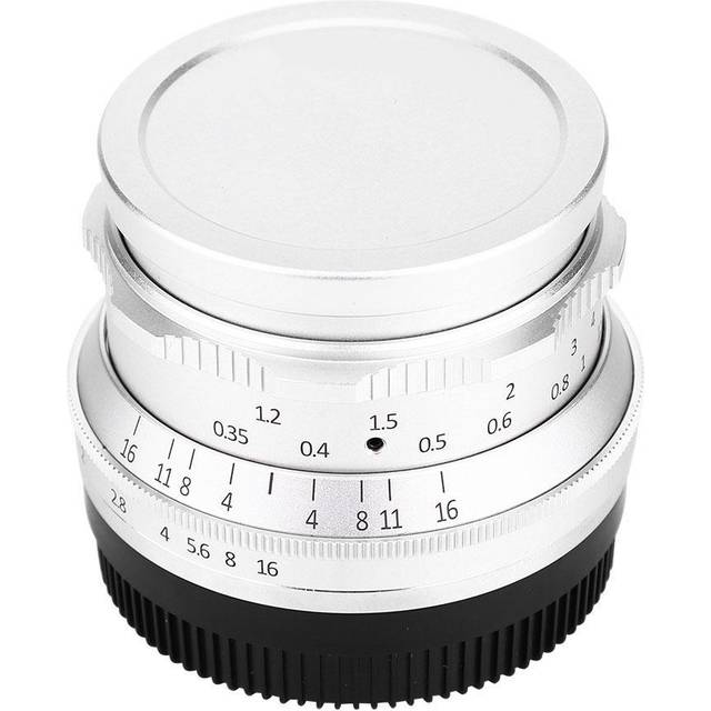 7artisans 35mm F1.2 Large Aperture Lens Manual Focusing for Sony E Mount   Fuji FX Mount  Olympus silver