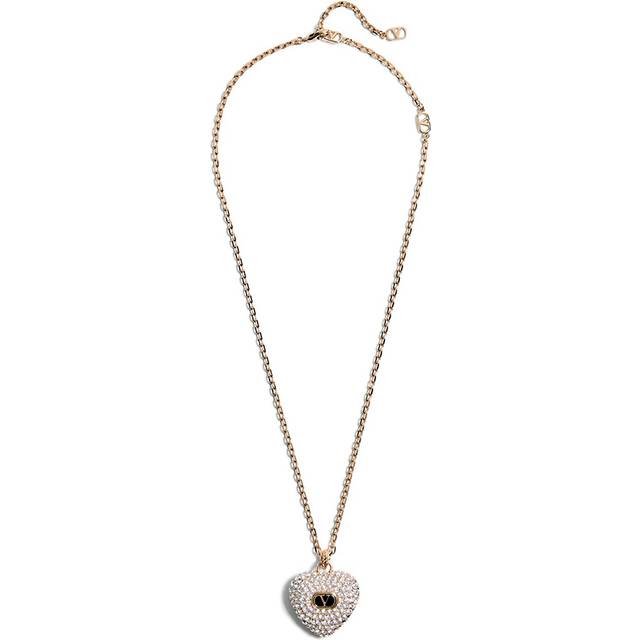 Coeur Royal metal, enamel and crystals necklace - VALENTINO GARAVANI - gender_Woman - Gold (UNI)