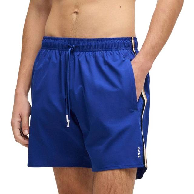 Men's BOSS Orange Iconic Mens Swim Shorts - Blue - Size: 33/32/32