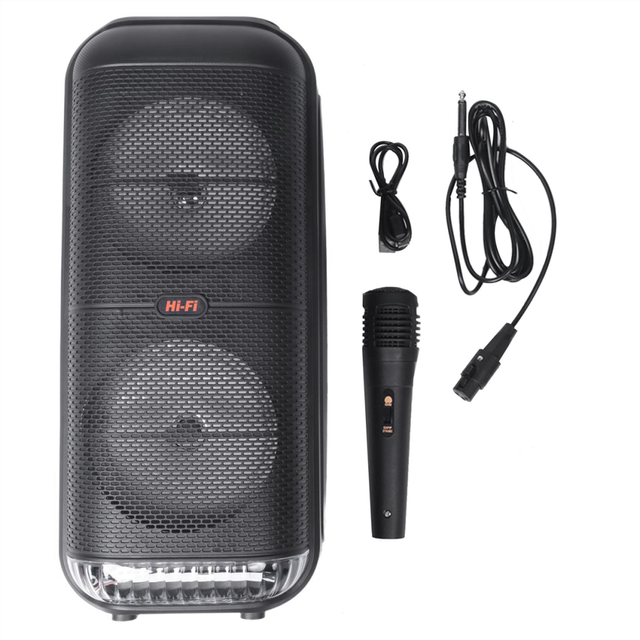 1200W Super Large Outdoor Bluetooth Speaker 6In Double Horn with Mic