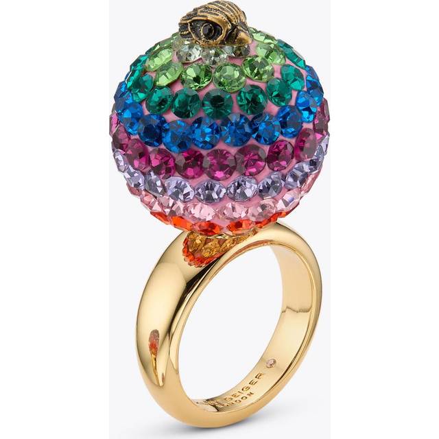 Kurt Geiger Women's Ring Jewellery Brass Pave Bubble