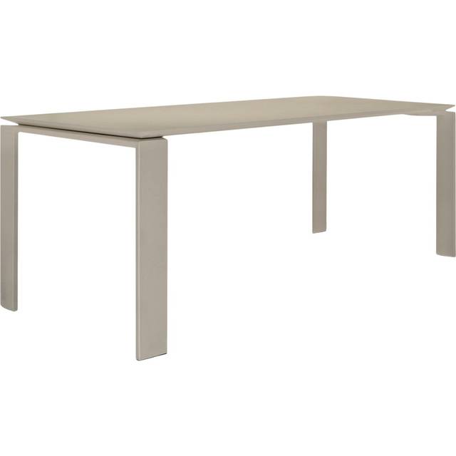 Kartell - Table rectangulaire Four - Beige - Fenix soft touch - Designer Ferruccio Laviani