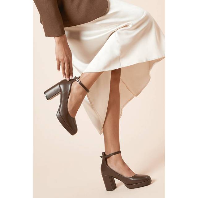 Dorothy Perkins Chocolate Court Shoes Womens Daywear Heels