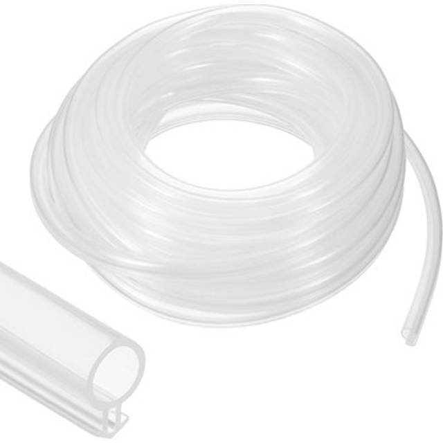 Weather stripping door seal, 1/4" wide bulb bubble kerf mount 10m, clear