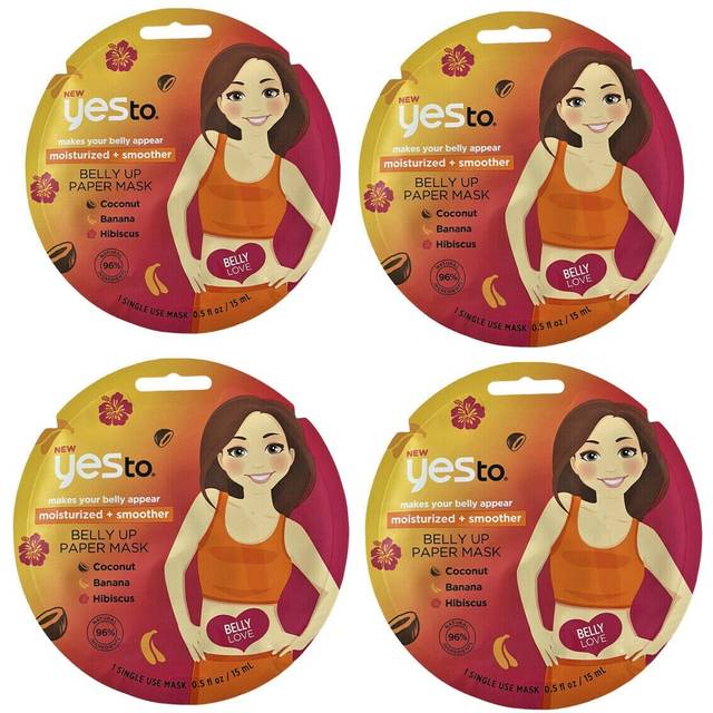 Yes To Moisturized + Smoother Belly Up Paper Mask - 1ct/0.5 fl oz