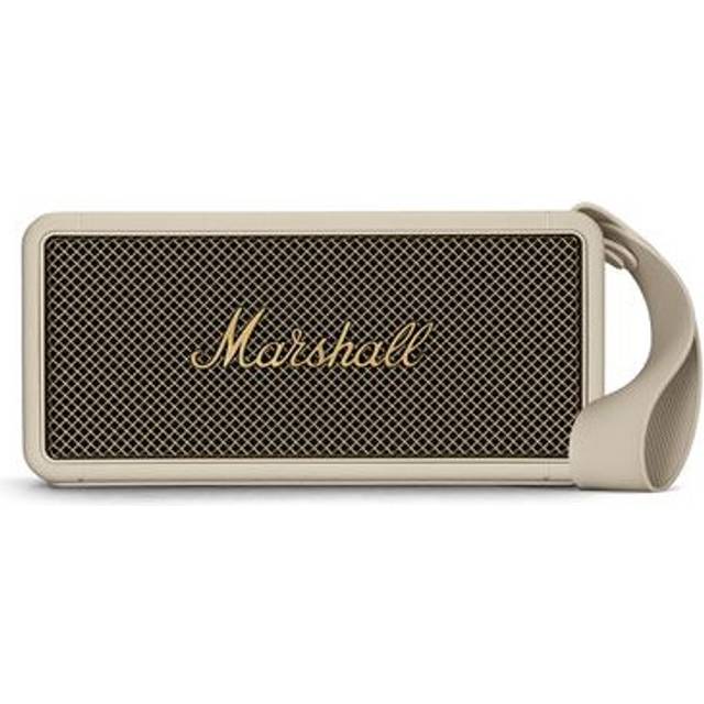 Marshall Middleton Trådlös bärbar Bluetooth-högtalare - 20+ timmars bärbar speltid - IP67 vattentät - kräm