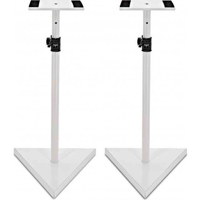 Studio Monitor Speaker Stands White Pair
